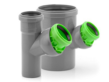 Универсальный регулируемый канализационный тройник